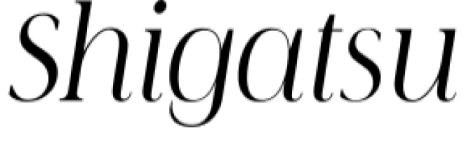Shigatsu Font Preview
