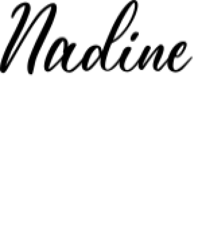 Nadine Font Preview