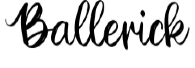 Ballerick Font Preview
