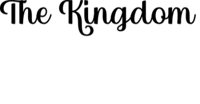 The Kingdom Font Preview