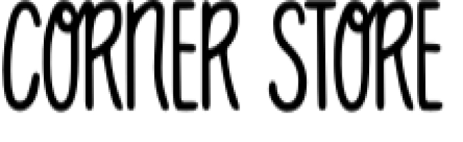 Cornerstore Font Preview