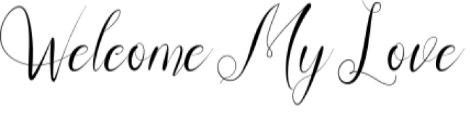 Welcome My Love Font Preview