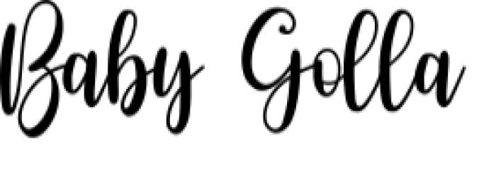 Baby Golla Font Preview