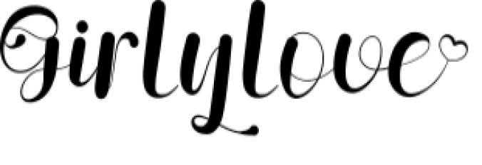 Girlylove Font Preview