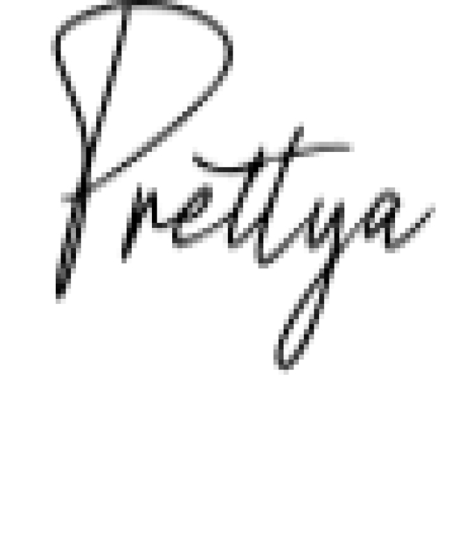 Prettya Font Preview