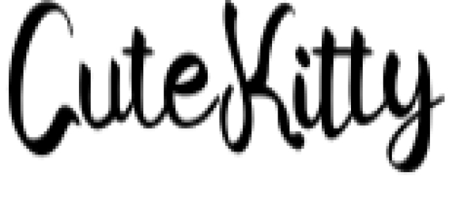 Cute Kitty Font Preview