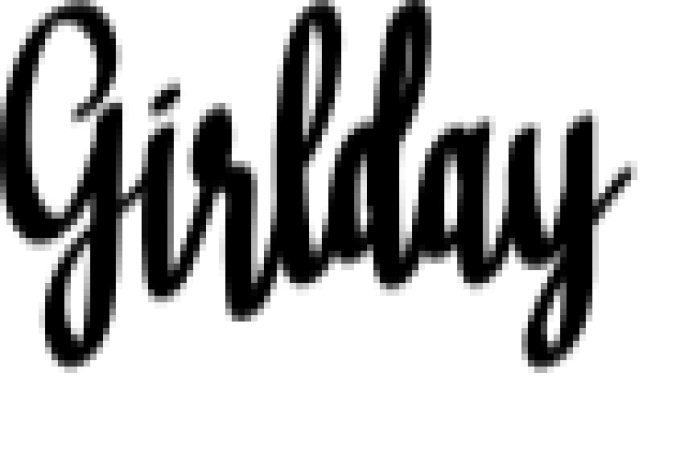 Girlday Font Preview