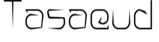 Tasaeud Font Preview