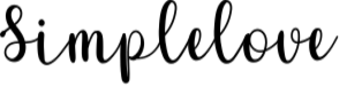 Simplelove Font Preview