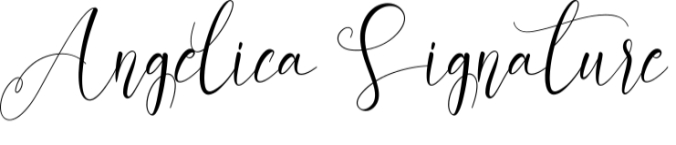 Angelica Signature Font Preview