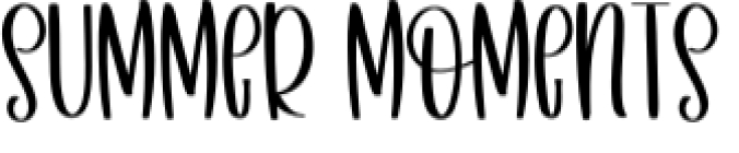 Summer Moments Font Preview