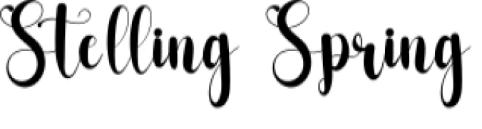 Stelling Spring Font Preview