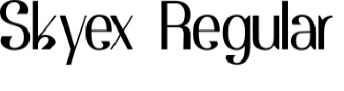 Skyex Font Preview