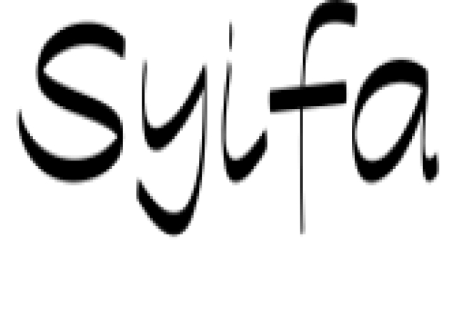Syifa Font Preview