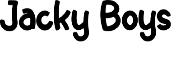 Jacky Boys Font Preview