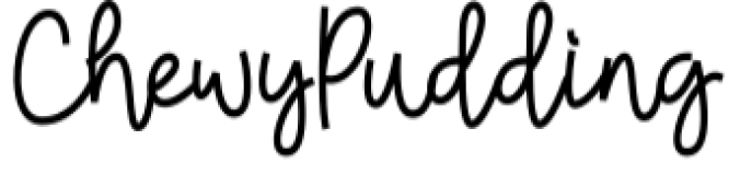 Chewy Pudding Font Preview