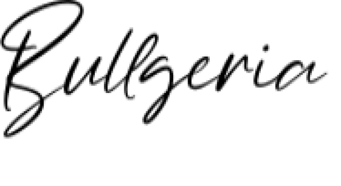 Bullgeria Font Preview