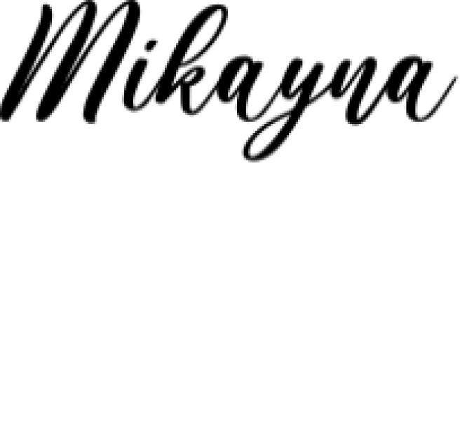 Mikayna Font Preview