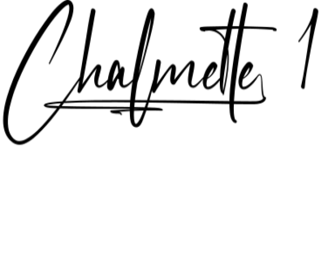 Chalmette Font Preview