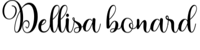 Dellisa Bonard Font Preview
