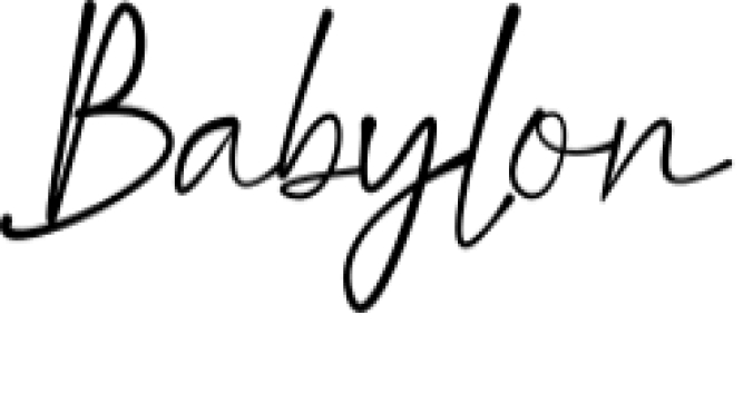 Babylon Font Preview