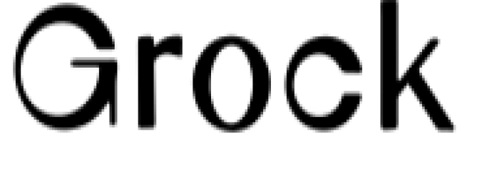 Grock Font Preview