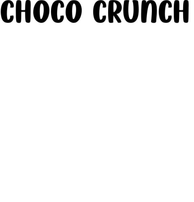 Choco Crunch Font Preview