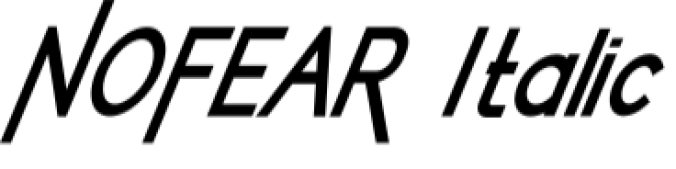 No Fear Font Preview