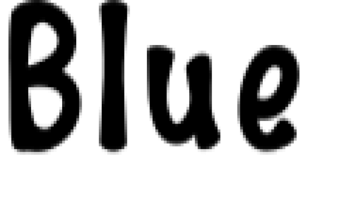 Blue Font Preview