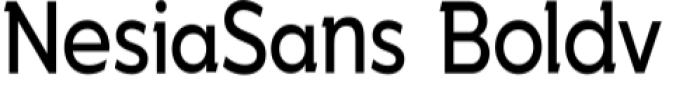 Nesia Sans Font Preview