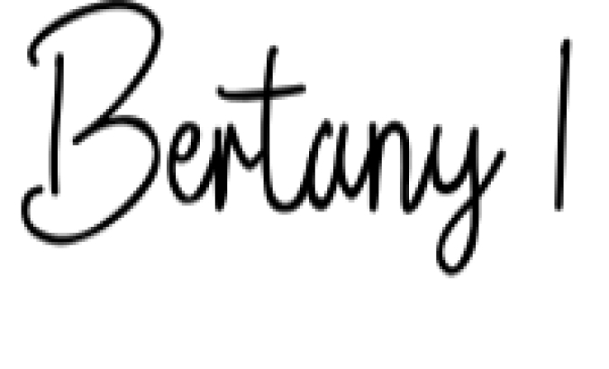 Bertany Font Preview
