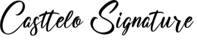 Casttelo Signature Font Preview