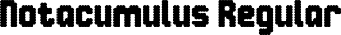 Notacumulus Font Preview