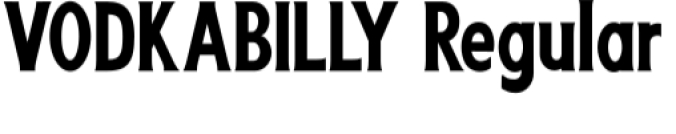 Vodkabilly Font Preview