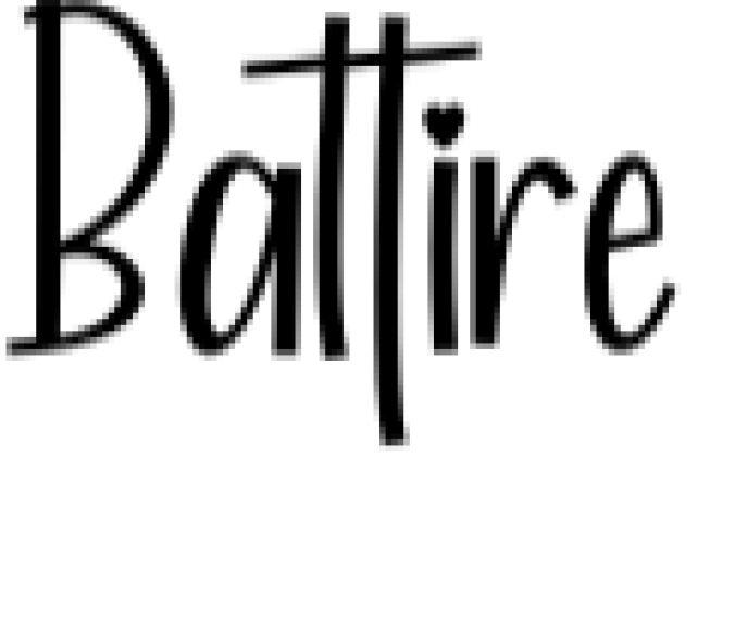 Battire Font Preview
