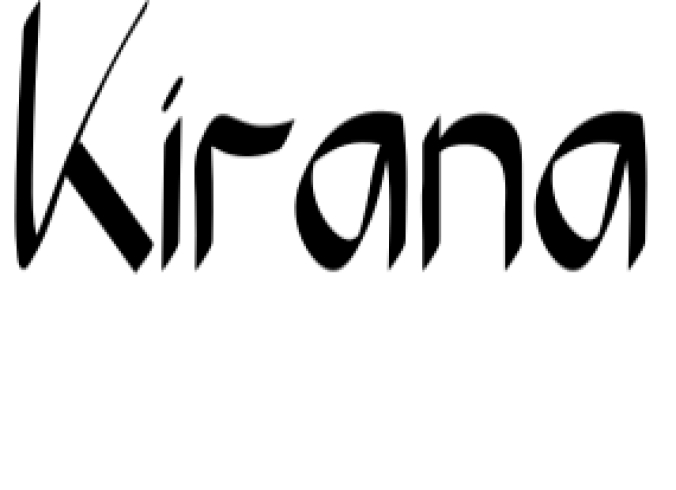 Kirana Font Preview