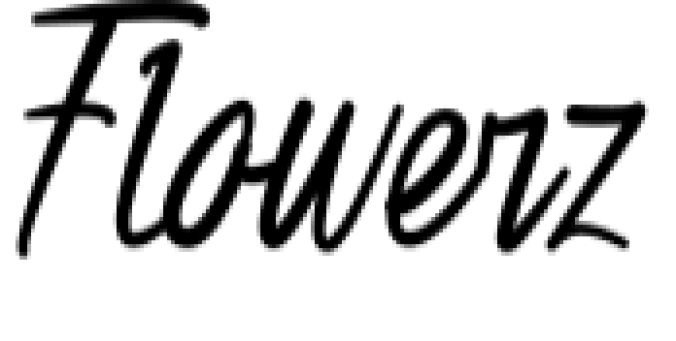 Flowerz Font Preview