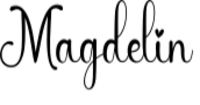 Magdelin Font Preview