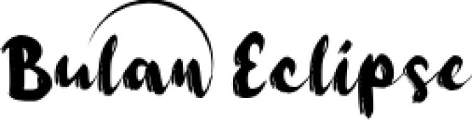 B Bulan Eclipse Font Preview