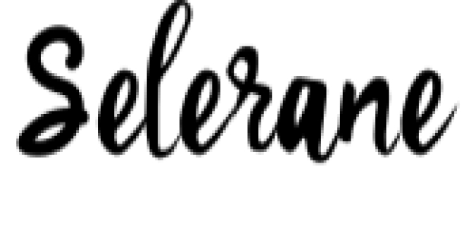 Selerane Font Preview