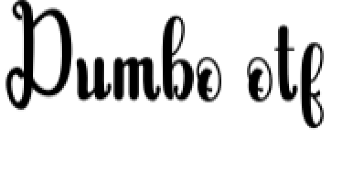 Dumboo Font Preview