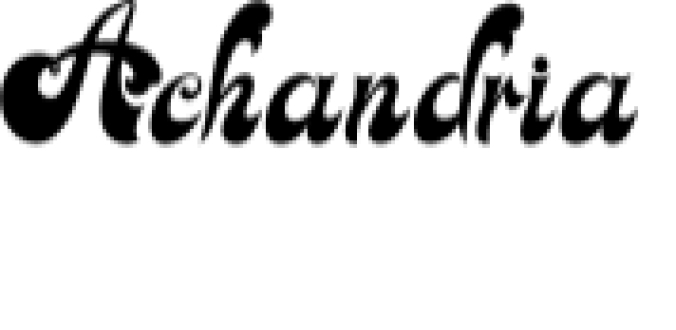 Achandria Font Preview