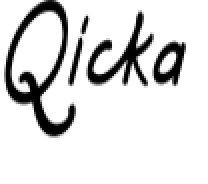 Qicka Font Preview