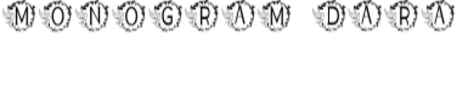 Monogram Dara Font Preview