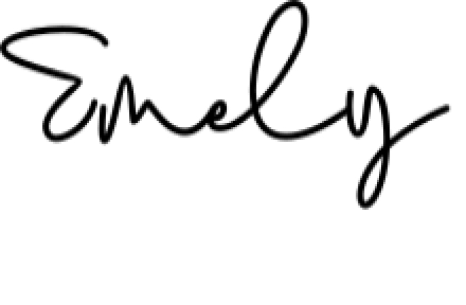 Emely Font Preview