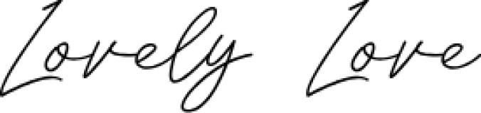 Lovely Love Font Preview
