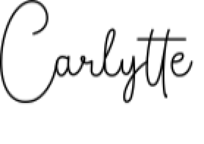 Carlytte Font Preview