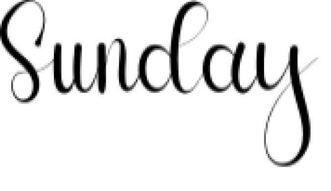 Sunday Font Preview