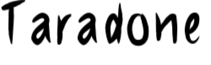Taradone Font Preview