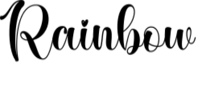 Rainbow Font Preview